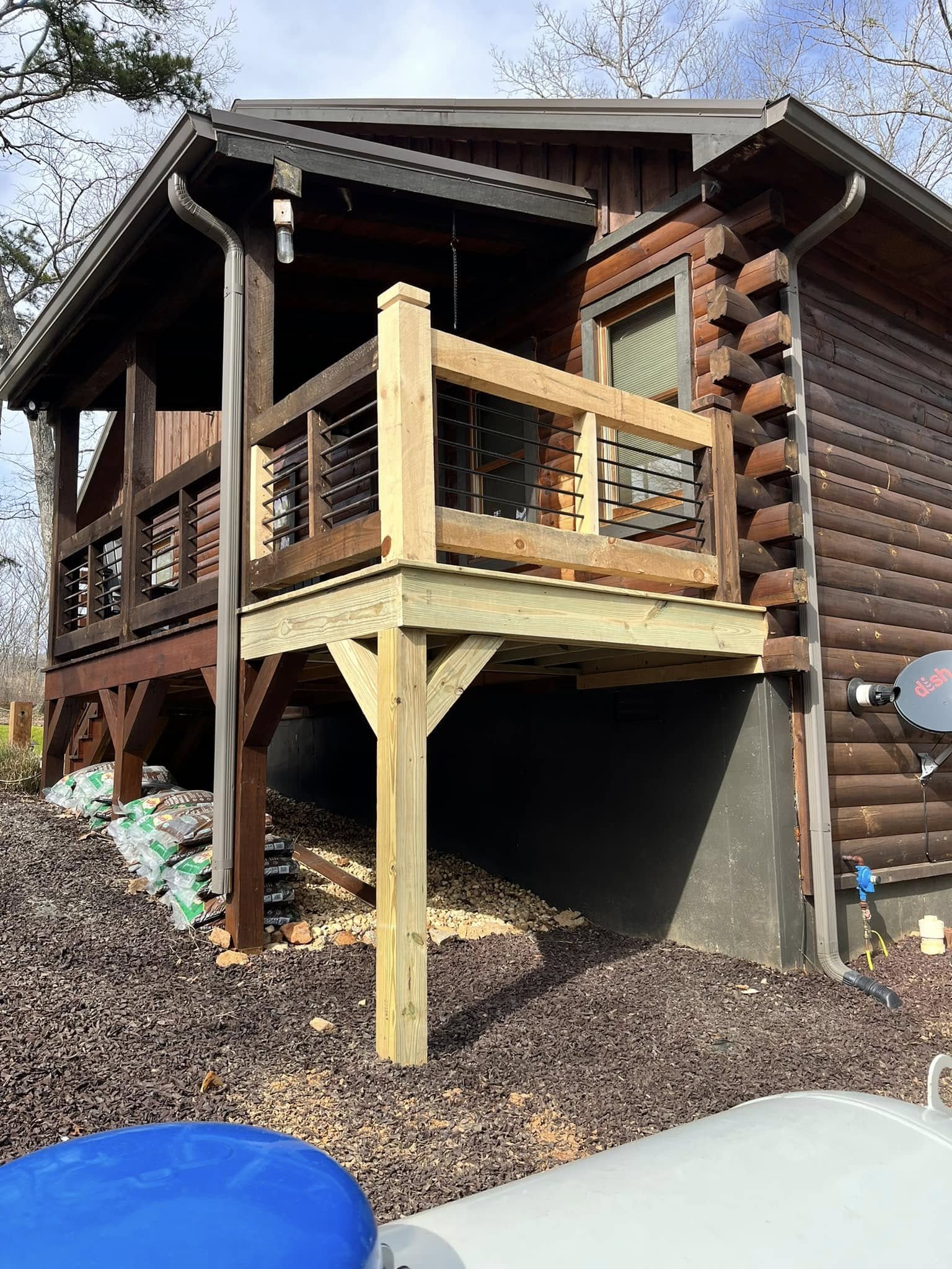 Re-decking and outdoor flooring upgrade near Blairsville, GA Re-decking and outdoor flooring upgrade near Blairsville, GA